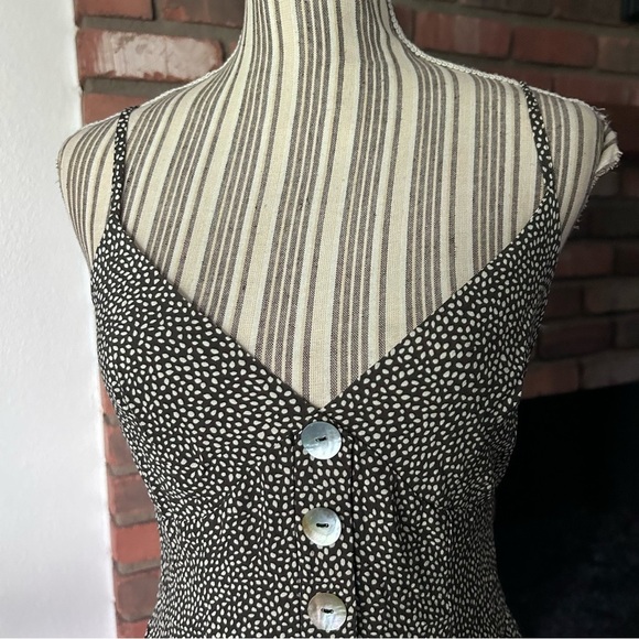 Auguste the Lable Tear Drop Staple Charcoal Drop Print Midi Dress Sz 6 US - Picture 7 of 14